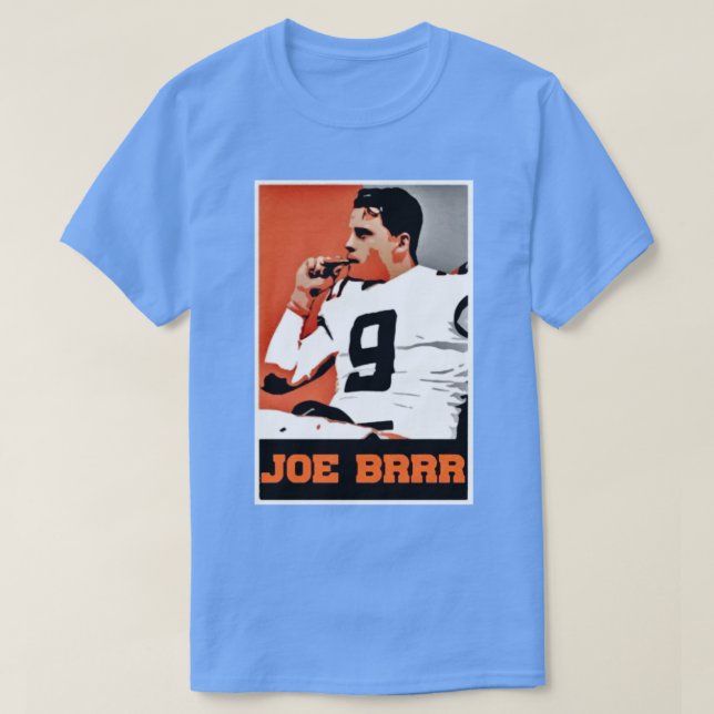 Funny Joe Burrow Smoking T-Shirt (Design Front)