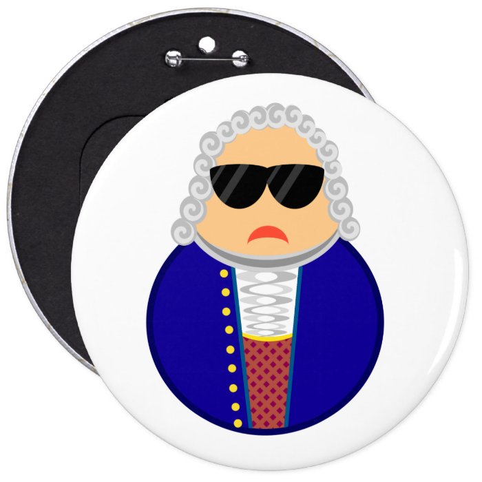 Funny Johann Sebastian Bach Composer Buttons