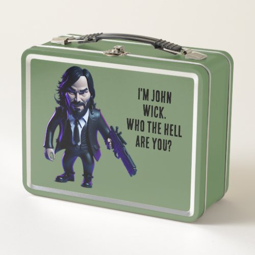 Funny John Wick Baba yaga Metal Lunch Box