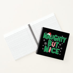 Funny Joke Christmas Humor Naughty But Nice Notebook
