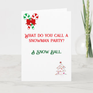 Funny Joke designed Christmas Card