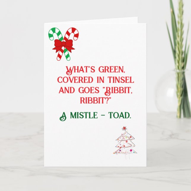 Funny Joke designed Christmas Card (Front)