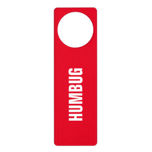 Funny joke 'humbug' sign