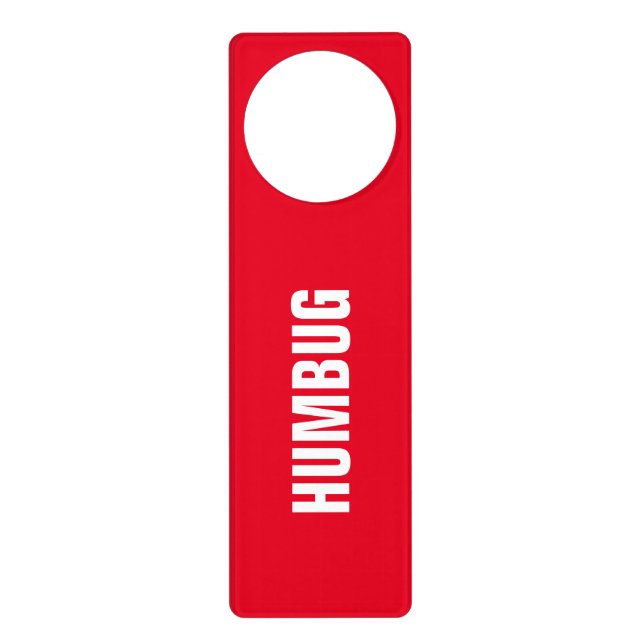 Funny joke 'humbug' sign (Front)