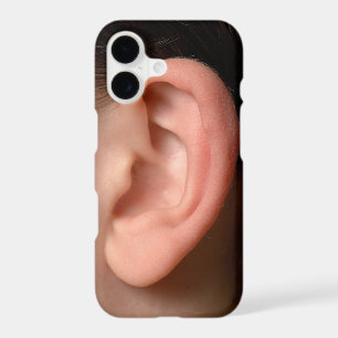 Funny Joke Humorous Left Ear Photo Illusion iPhone 17 Case