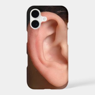 Funny Joke Humorous Right Ear Photo Illusion iPhone 17 Case