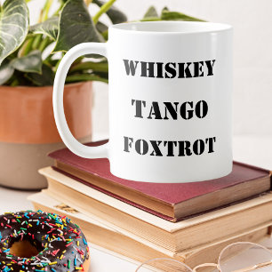 funny joke, phonetic alphabet, military, Aviation Coffee Mug