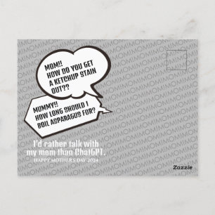 Funny joking Mother's Day thank you cards