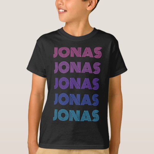 Funny Jonas first given name pride vintage distres T_Shirt
