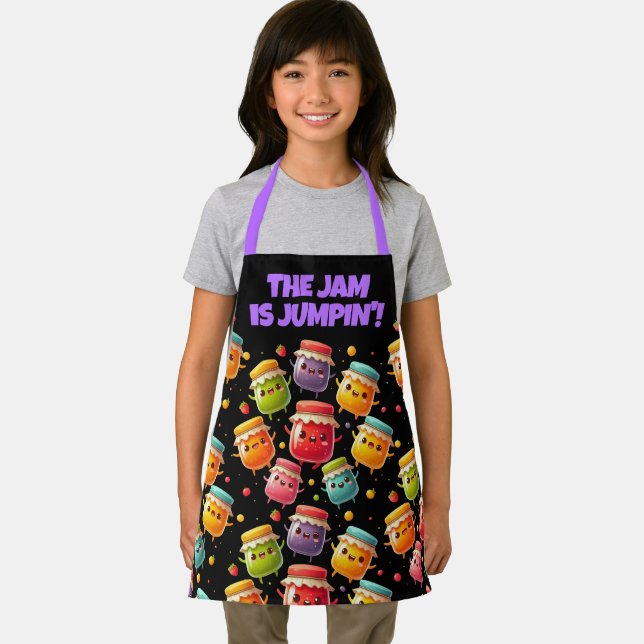 Funny Joyful Jumping Jars of Jubilant Jam Apron (Insitu)