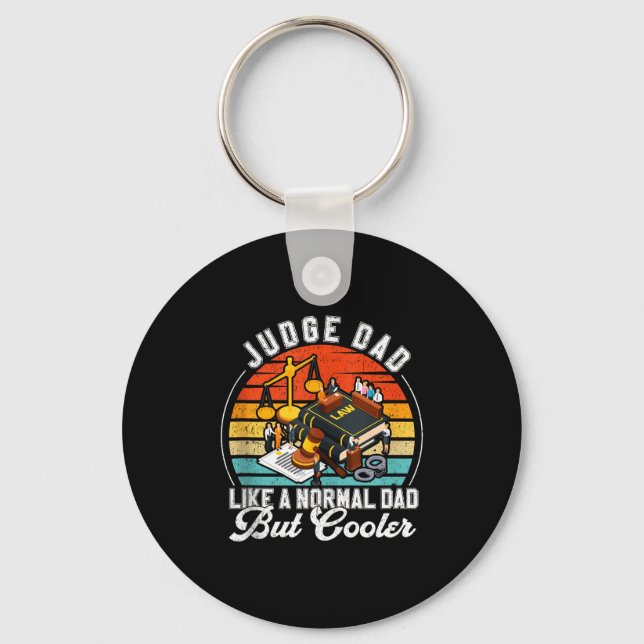 Funny Judge Gift Judge Dad Judge Top Judge Gift Ta Keychain (Front)