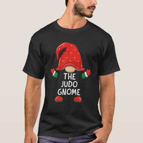 Funny Judo Gnome Christmas Matching Family Boys Gi T_Shirt