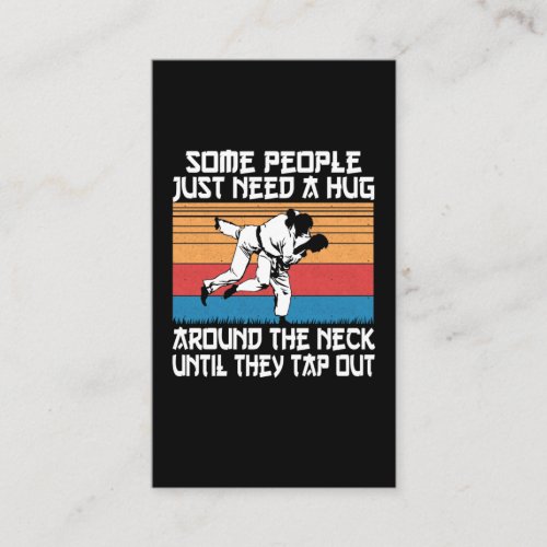 Funny Judo Jiu Jitsu Martial Arts Humor Business Card