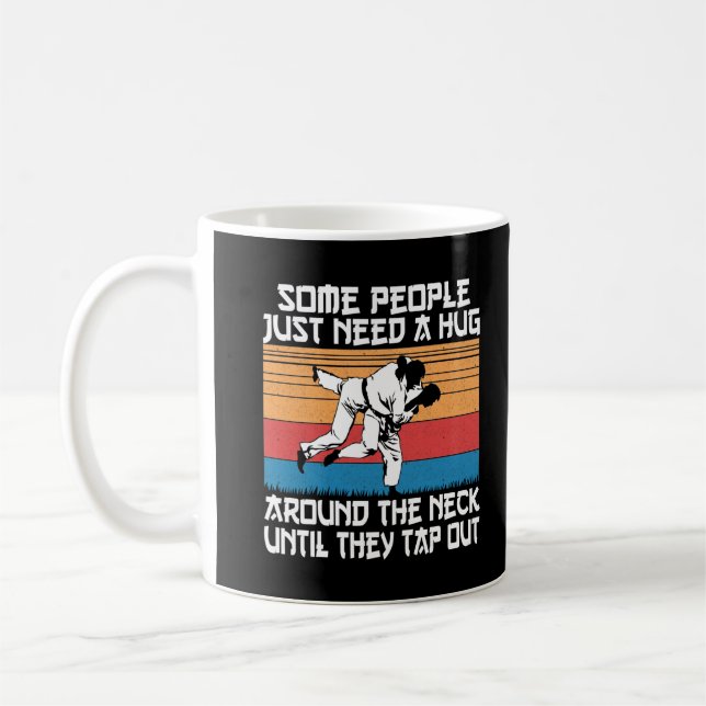 Funny Judo Jiu Jitsu Martial Arts Humor Coffee Mug (Left)