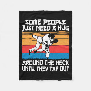 Funny Judo Jiu Jitsu Martial Arts Humor Fleece Blanket
