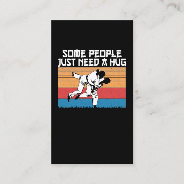 Funny Judo Joke Jiu Jitsu Martial Arts Humor Business Card (Front)