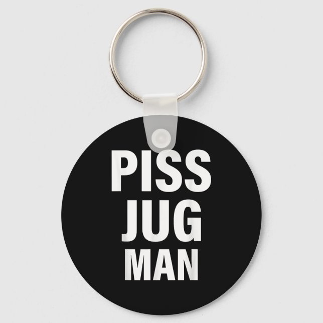 Funny Jug Man Apparel  Keychain (Front)
