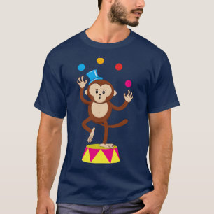 Funny Juggling Circus Monkey Ape T Gift T-Shirt
