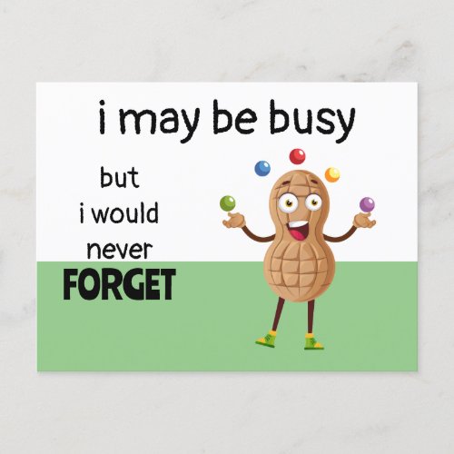 Funny  Juggling Peanut Postcard