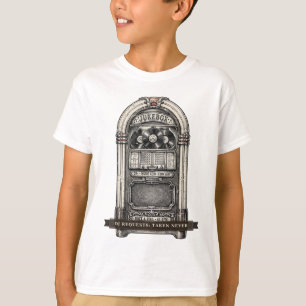 Funny Jukebox for Kids "DJ Requests Taken Never" T-Shirt
