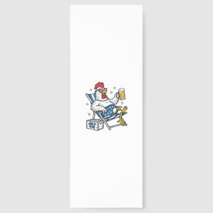 Funny July 4th Chicken Beer Patriotic Shirt Design Bookmarks