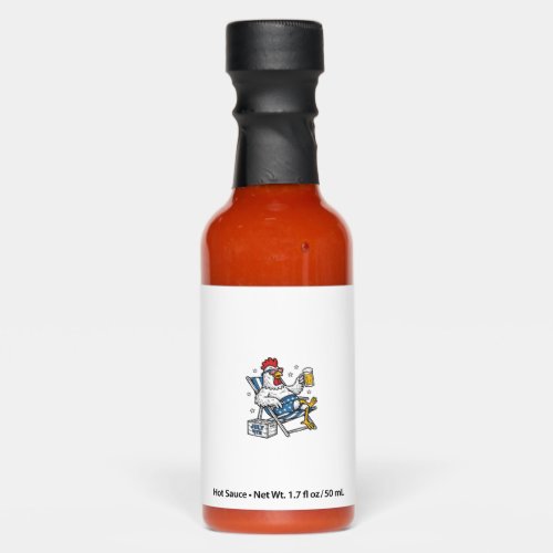 Funny July 4th Chicken Beer Patriotic Shirt Design Hot Sauces
