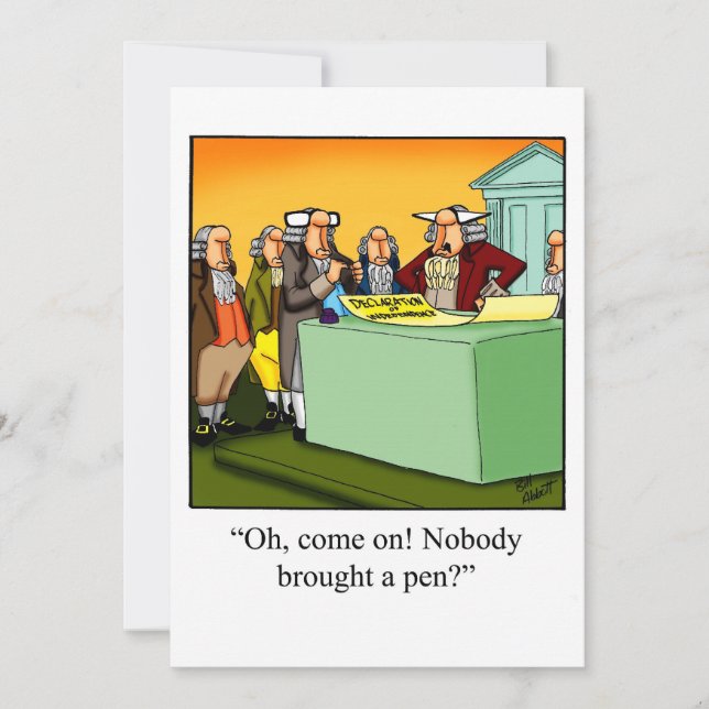 Funny July 4th Party Invitations (Front)