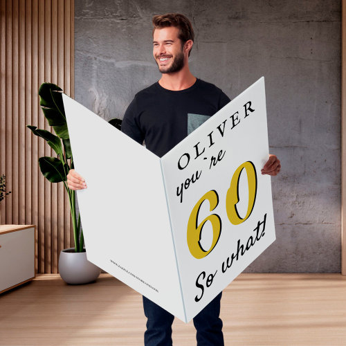 Funny Jumbo Giant 60th Birthday