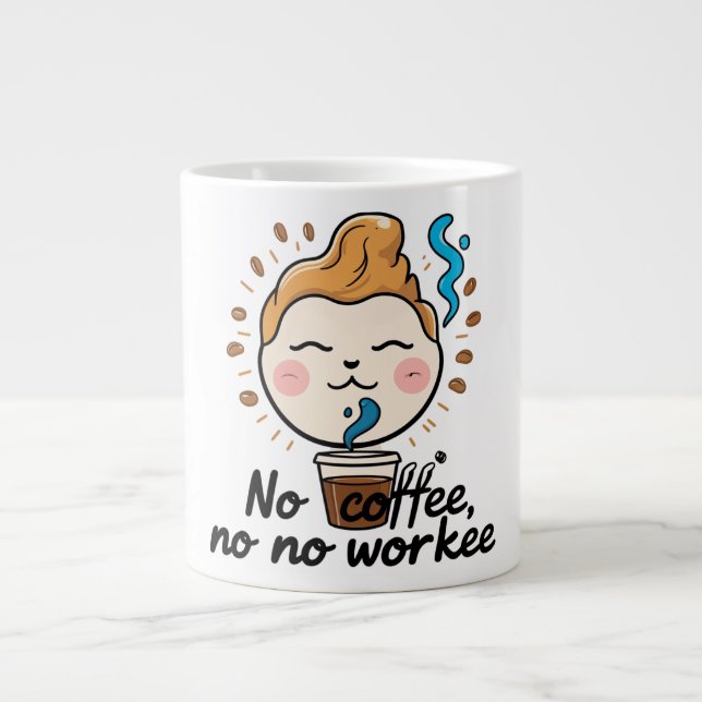 Funny Jumbo Mug for Coffee Lovers (Front)
