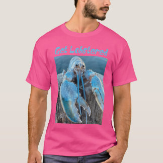 Funny Jumpscare Lobster Meme Blue Crustacean retro T-Shirt