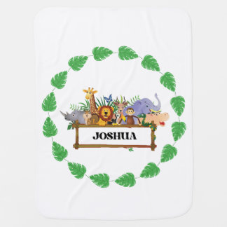 Funny Jungle Baby Blanket