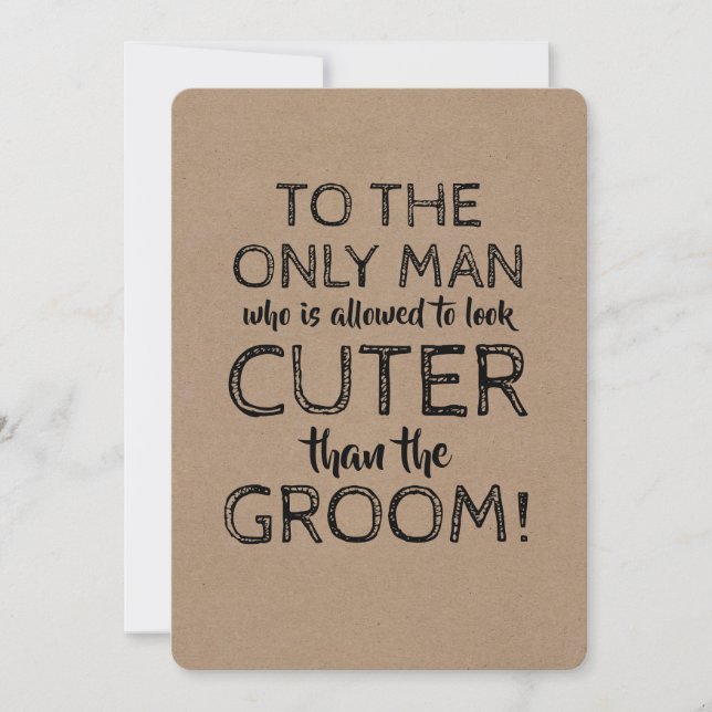 Funny Junior Groomsman Proposal Card (Front)