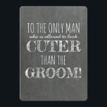 Funny Junior Groomsman Proposal Card<br><div class="desc">Chalkboard funny junior groomsman proposal cards.</div>