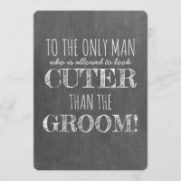 Funny Junior Groomsman Proposal Card