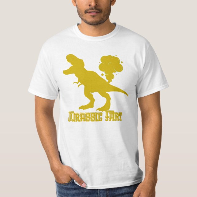 Funny Jurassic Fart T-Rex T-Shirt (Front)