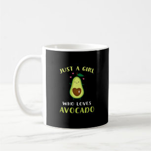 Funny Just A Girl Who Loves Avocado Coffee Mug