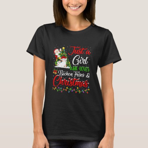 Funny Just A Girl Who Loves Bichon Frises And T_Shirt