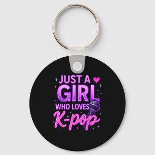 Funny Just A Girl Who Loves K-p  Keychain