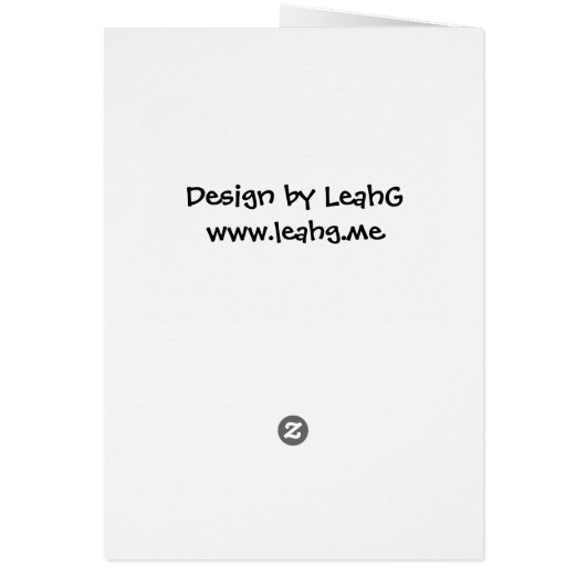 Funny 'just circumcised' cartoon card - add name (Back)