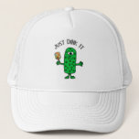 Funny Just Dink It Pickle Playing Pickleball Trucker Hat at Zazzle