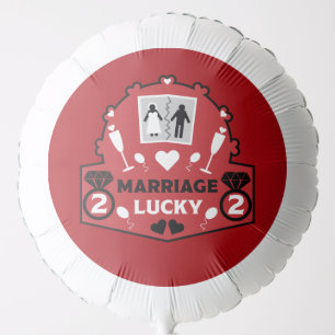 Funny just married again balloon