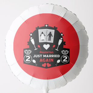 Funny just married again large balloon