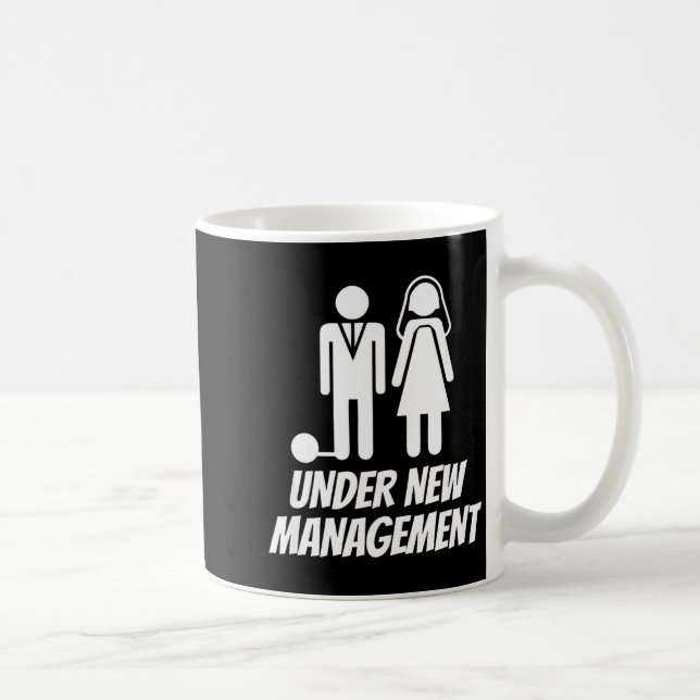 Funny Just Married , Fun Newlywed Gag For Men  Coffee Mug (Right)