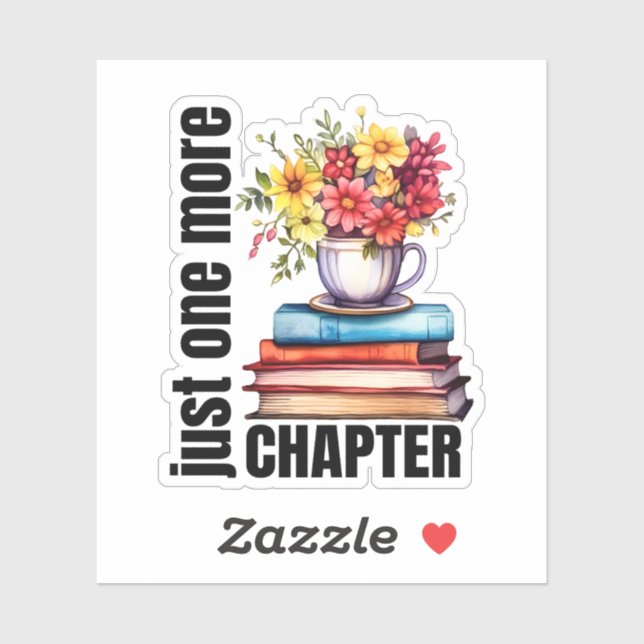 Funny just one more book lovers sticker (Sheet)