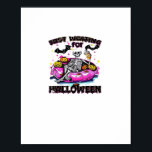 Funny Just Waiting For Halloween Skeleton Spooky V Poster<br><div class="desc">This skeleton’s just waiting for October,  one spooky summer day at a time. Funny and relatable,  great for Halloween lovers.</div>