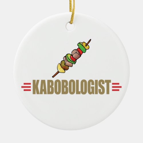 Funny Kabob Ceramic Ornament