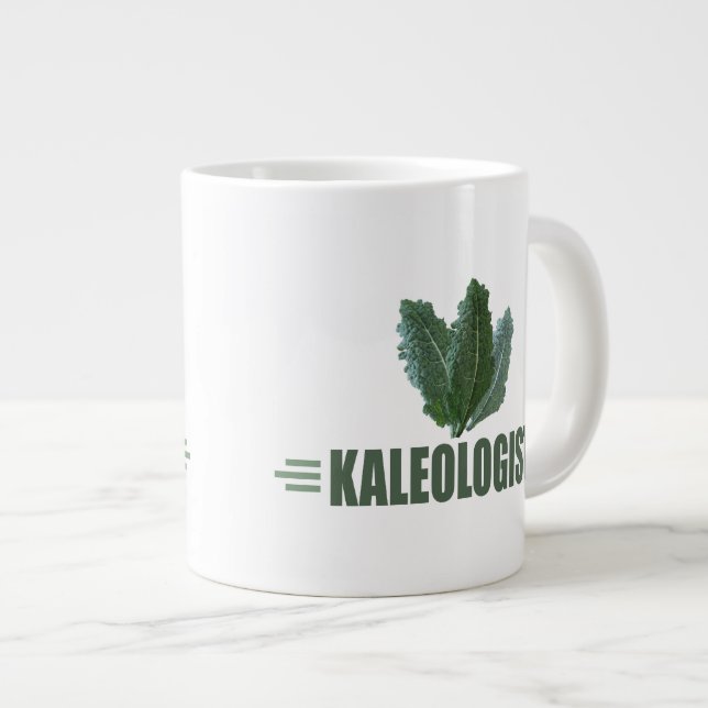 Funny Kale Giant Coffee Mug (Front Right)