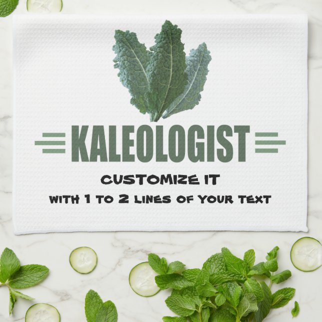 Funny Kale Lover Kitchen Towel (Folded)