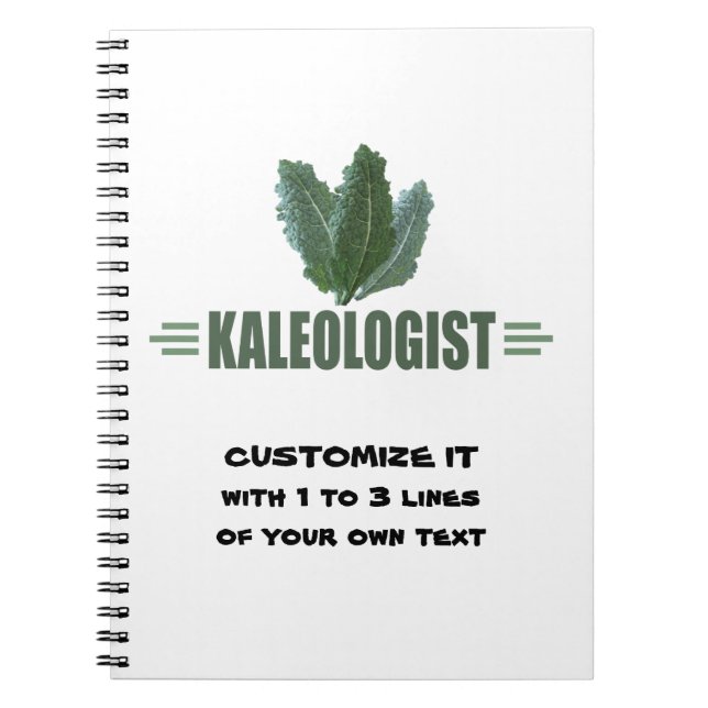 Funny Kale Notebook (Front)