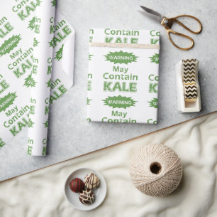 Funny Kale themed Saying Wrapping Paper